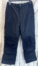 Lands End Snow Pants Youth Size 12 Black Lined Grow-A-Longs Sports Outdoors Kids