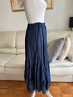 PURE DKNY Blue Silk Tiered Skirt – Size Small — photo 3