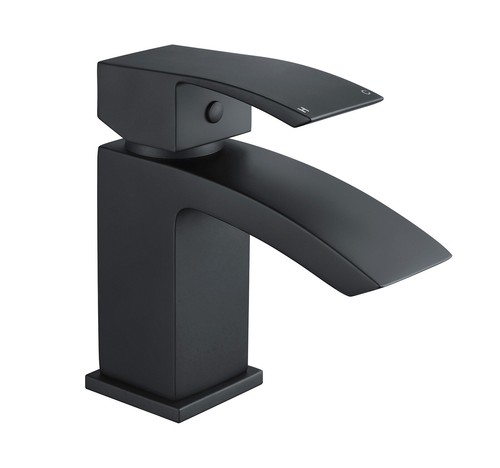 Arke Bathroom Black Matt Sink Basin Mono Mixer Bath Filler Shower Brass Tap - Picture 4 of 58
