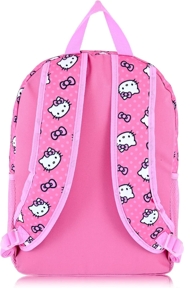 "Mochila de viaje/escuela Hello Kitty rosa 16""x 12"" nueva con etiquetas" Foto 3 de 4