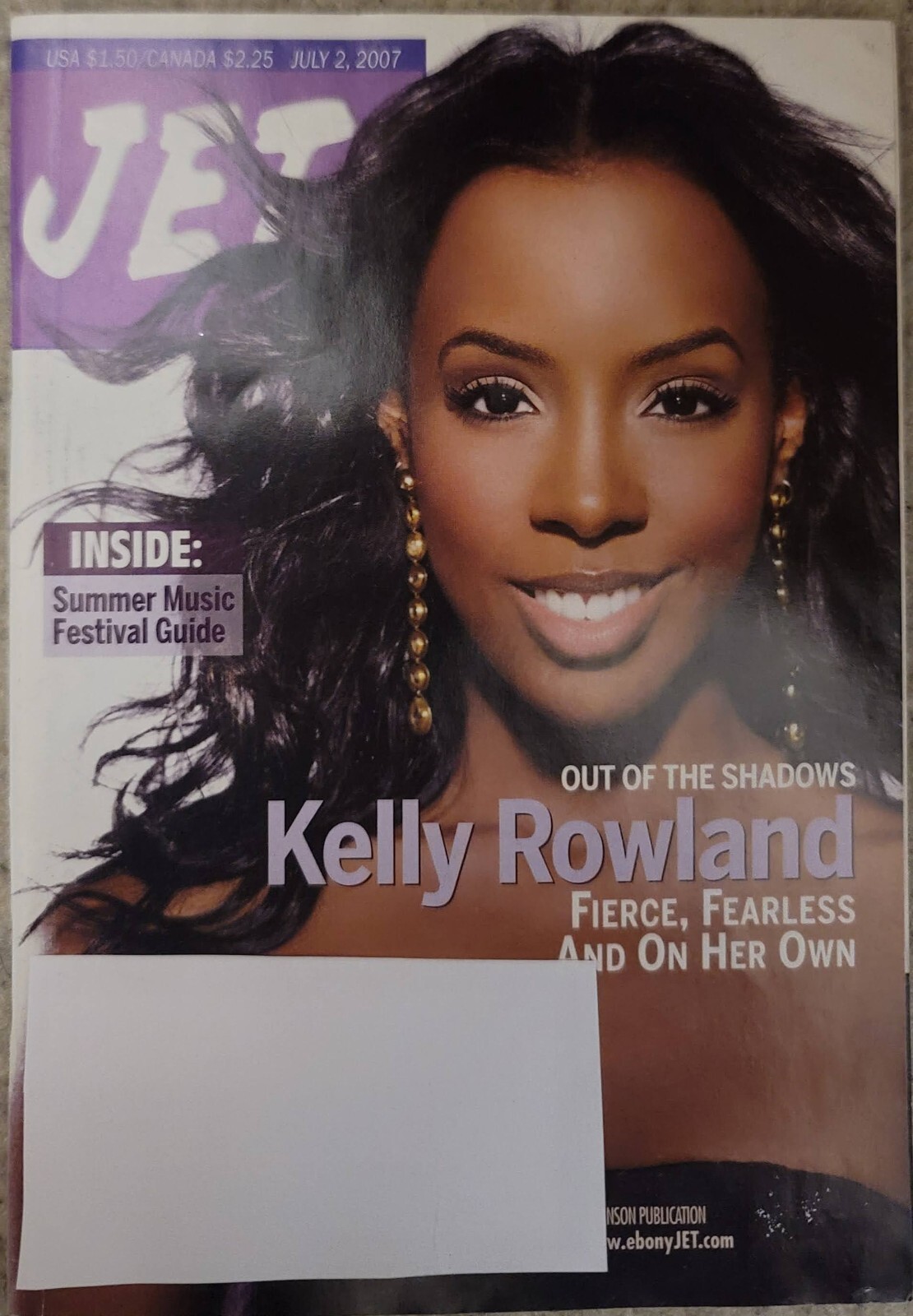 JET Magazine July 2, 2007 Kelly Rowland Destiny's Child Singer Fearless ...