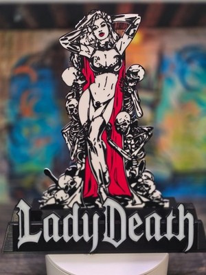 Comic Book Display Stand for Graded CGC, CBCS, and Non-Graded Comics -LADYDEATH