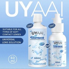 Multi Purpose Contact Lens Solution - 60ml & Random Colour Lens Case