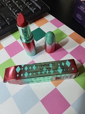 MAC MACIMAL Silky Matte Lipstick RUBY WOO Full Size AUTHENTIC
