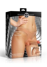 Double Dildo Strap On Harness SET Silicone Dual Harness Double Bikini Panty