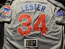 Jon Lester Autographed/Signed Cubs Jersey JSA Coa Size 52