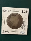 Barber Half Dollar Lot Of 3 1899-S, 1906-O, 1907 90% Silver Below Melt