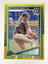 25 Panini Donruss - Optic Rated Prospects Boston Bateman #118 Gold Prizm /10