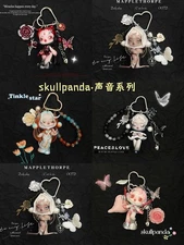 Limited Popmart Skullpanda Keychain unique girl Handmade Back-to-school gift
