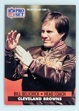 1991 Pro Set #126 Bill Belichick Rookie Cleveland Browns