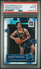 2022 PANINI DONRUSS OPTIC LUCKY ENVELOPES #230 ANDREW NEMBHARD 2/8 PSA 8