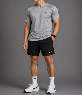 Under Armour HeatGear Herren Sportshirt XL Grau