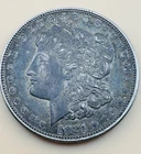 1921 Morgan Silver Dollar – AU About Uncirculated – Heavy Toning – 90% Silver