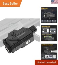 Lightweight Waterproof Pistol Light - 600 Lumens Tactical Flashlight with Strobe