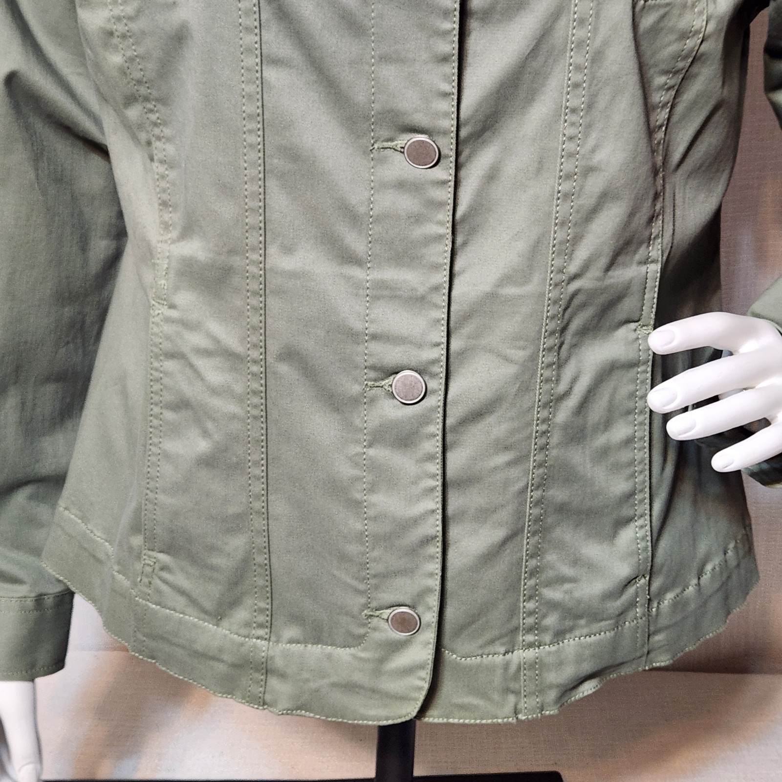 Croft And Barrow Button Down Jacket Green - image 3