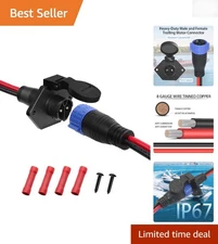 Corrosion-Resistant Trolling Motor Plug Set - Fast Charging Marine Connectors
