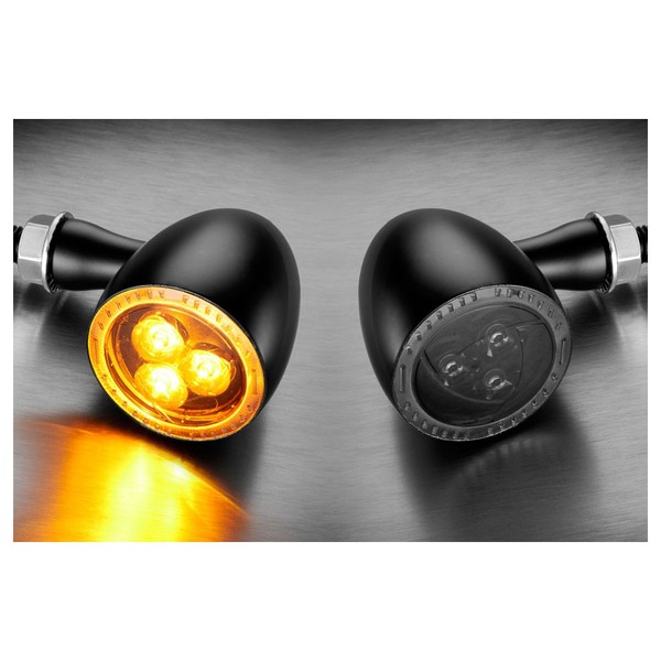 Led-Blinker Bullet 1000 Dark, Schwarz, GetöNtes Glas-image