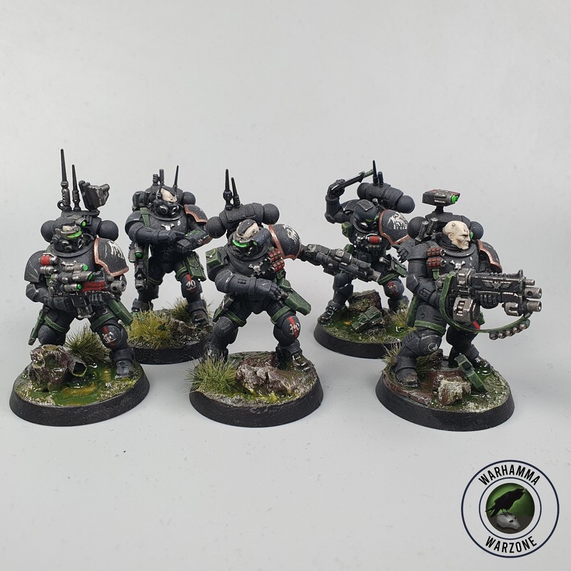 Raven Guard Primaris Infiltrators x5 Painted - Warhammer 40k - Space Marines