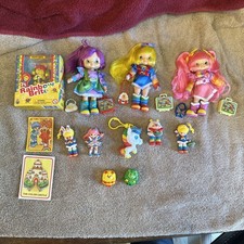 Rainbow Brite lot dolls/figures/cards