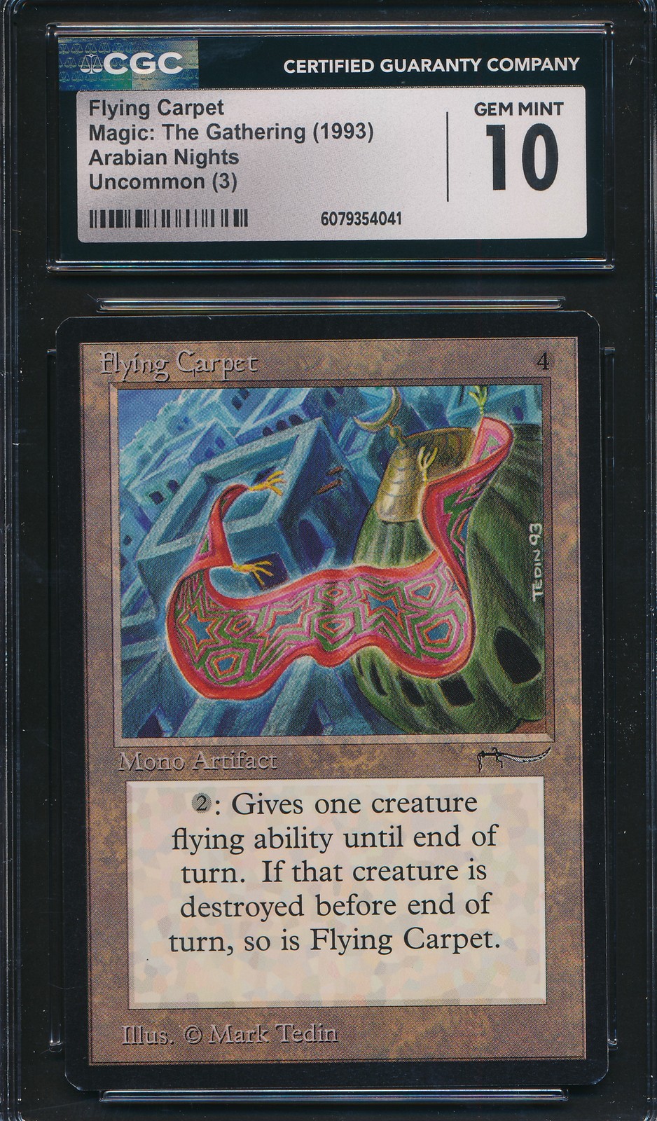 Arabian Nights Flying Carpet CGC 10 Graded Magic MTG (4041)