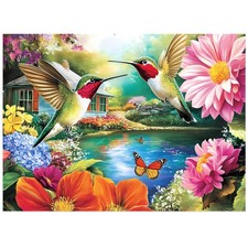500 Pieces Puzzles for Adults Puzzle Hummingbird Flower Jigsaw Puzzles 500 Pi...