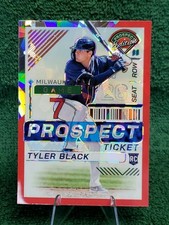 2024 Panini Prospect Edition Baseball Rookie Red Ice Holo Tyler Black #111 RC