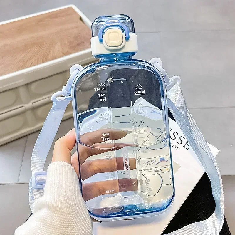 Flat Square Portable Travel Canteen With Adjustable New