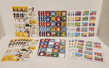 PEANUTS Teachers GREAT JOB Mixed Stickers Sheets Lot of 25, Snoopy Super, Cool