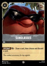 Disney Lorcana Sunglasses #202/204 tcg Near Mint or Better