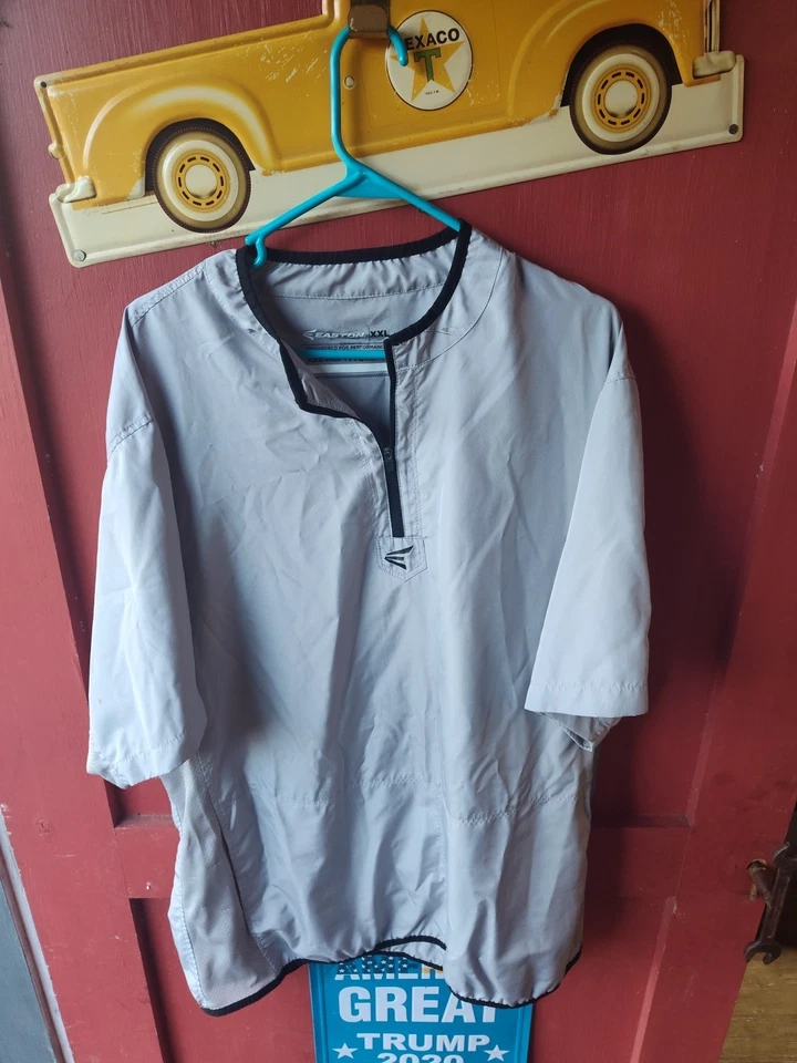 Talla-2XL Easton Béisbol 1/4 Cremallera Rompevientos Camisa Para Hombres Chaqueta Gris NUEVA Foto 2 de 4
