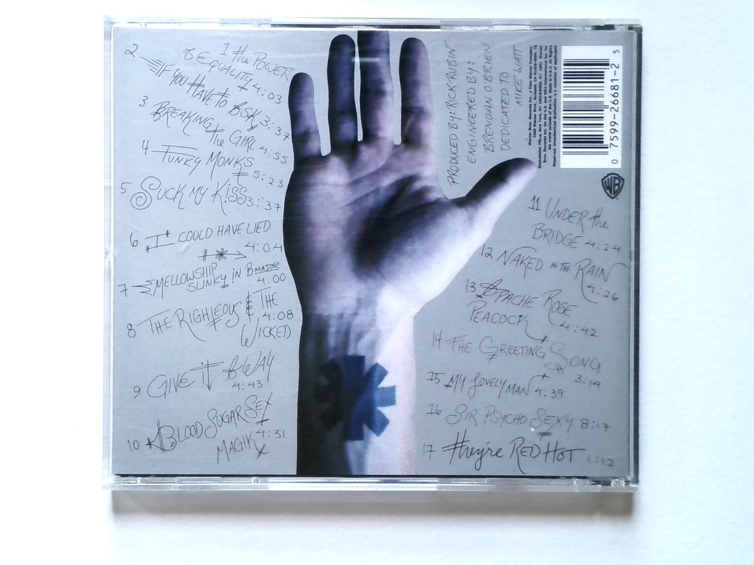 Red Hot Chili Peppers - Blood Sugar Sex Magik CD 1991 Rock Warner Bros.