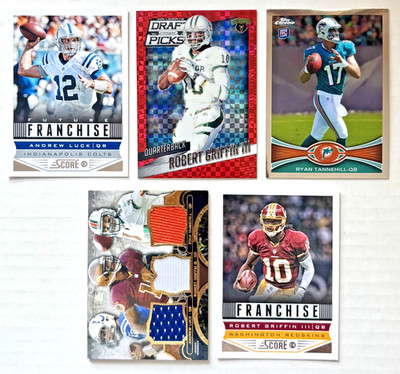 2013 Topps Supreme Luck Griffin Tannehill Game Used #TTRT-LGT /36