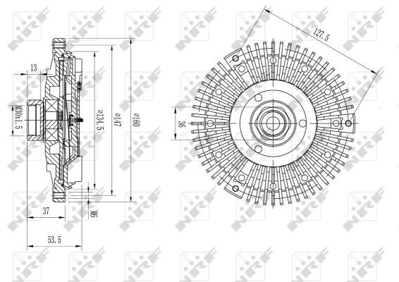 Fits NRF 49673 VISCOUS CLUTCH MERCEDES C180 06/1993-10/2000  ⭐UK Stock⭐