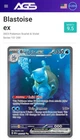 2023 Pokémon 151 Blastoise EX Full Art Secret Rare #200/165 – AGS 9.5 Mint+
