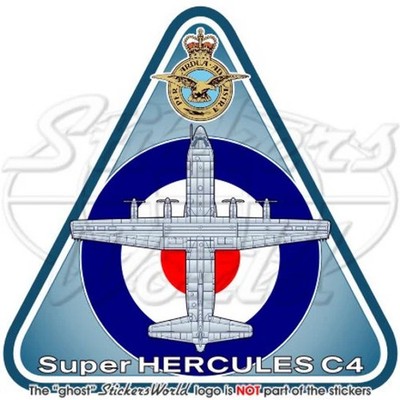 HERCULES C4 RAF Lockheed C-130J-30 British Royal Air Force 95mm Sticker Decal