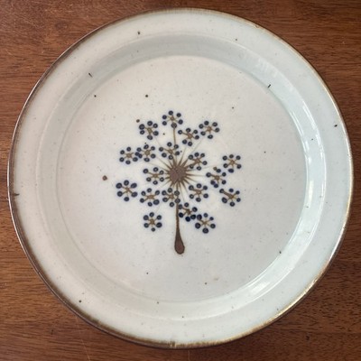 Dansk Denmark Dinner Plate Niels Refsgaard Linden Blue 10'' Stoneware 1970s