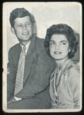1964 Topps John F. Kennedy #75 Senator Kennedy & Miss Jacqueline Bouvier