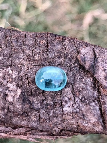 2ct Natural Cat’s Eye Tourmaline Cabochon Gemstone Rare Chatoyant Effect - Picture 2 of 7