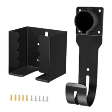 Electric Vehicle EV Charger Holder Wall Mount Kit Steel Organizer with Cable Box