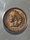 1902 Indian Head Cent 1C ANACS MS 63 RB Red Brown Original #7894703