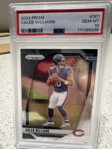 2024 Panini Prizm Caleb Williams Rookie #301 PSA 10 Gem Mint