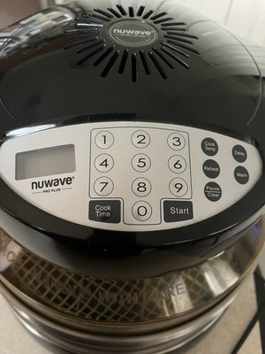 NuWave Pro Plus Infrared Oven Black/Silver w/Bowl, Rack & Dome Lid