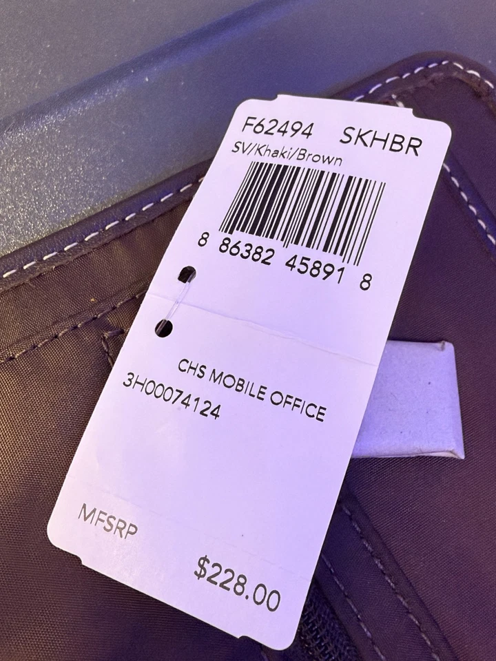 NEW Coach Khaki Cam Leather Notepad Signature Portfolio F62494 - Image 3 of 4