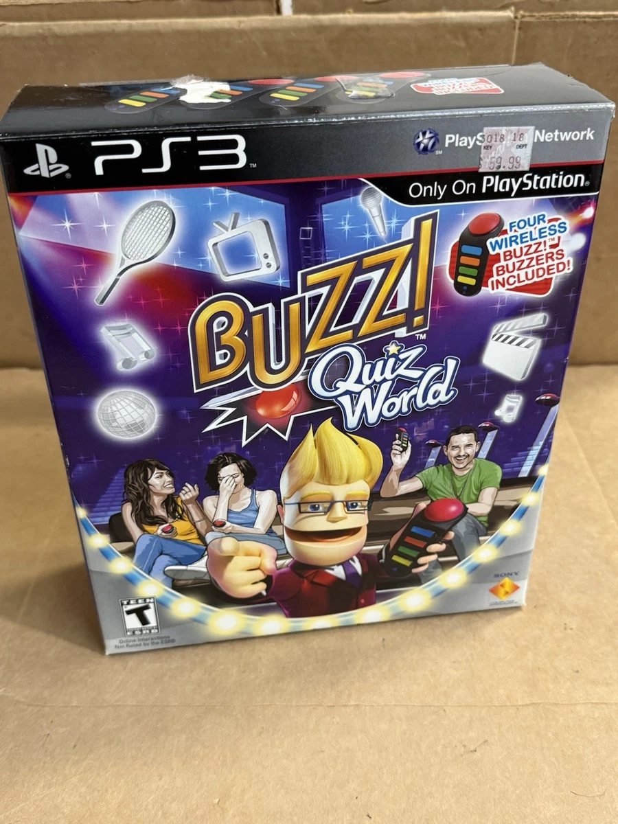 Buzz Quiz World – Jeu PS3 (PAL) – Version Promo Presse – Bon état