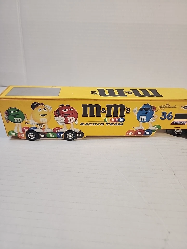 Hot Wheels Ken Schrader #36 M&M's Racing Team Transporters Semi Truck  - Image 2 of 4