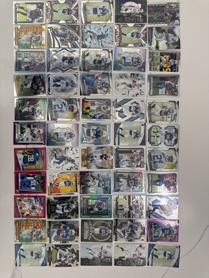 Indianapolis Colts Tyler Warren RC Riley Leonard Jonathan Taylor 53-card lot