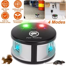 Pest Repeller Mouse Blocker Rat Deterrent 4-in-1 Ultrasonic Rodent Repellent