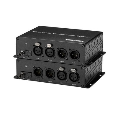 BIDI 2 XLR Audio Fiber Converter,Broadcast Grade Balanced Audio Over Fiber Op...