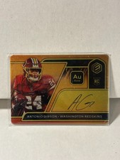 Antonio Gibson Au Gold Panini Elements Rookie On Card Auto /79.. rookie card picture