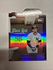 2025 Topps Holiday Making the Nice List Aaron Judge #MNL-3 58 Home runs Yankees
